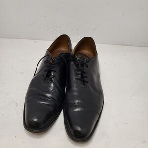 John Fluevog Twin Turbine Black Lace Up Vintage Styled Men Shoes Size 11.5